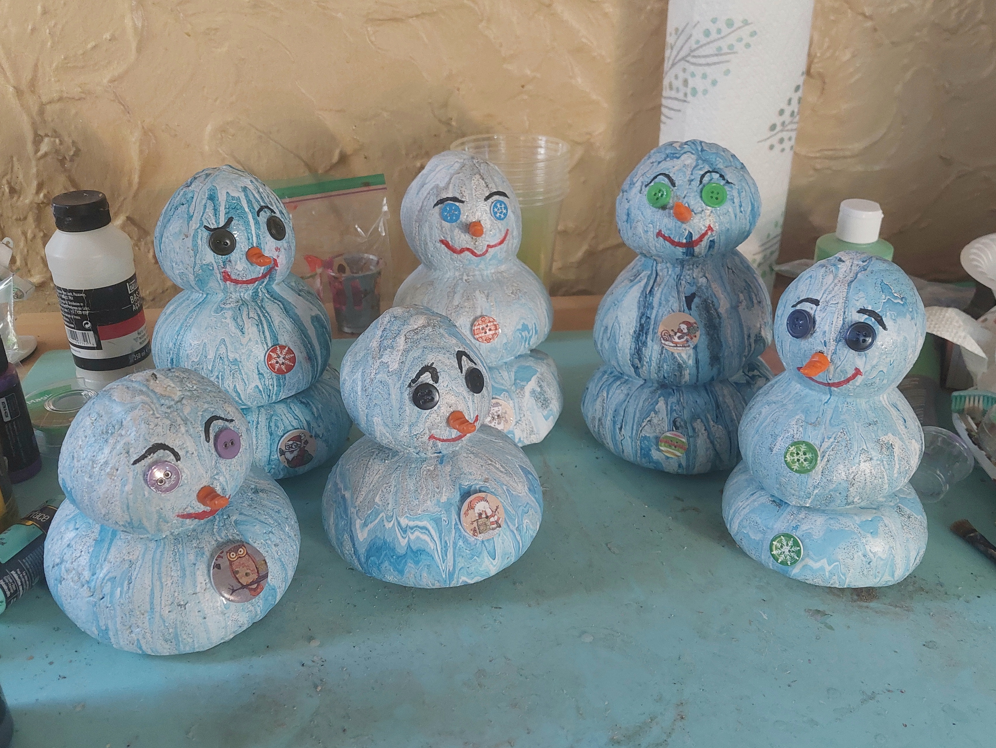 ハンドメイド ヨーヨーキルト ホビーラホビーレXmasコットン くま スノーマン Handmade Holiday Decor: Snowmen, Gnomes & Ornaments (at Country